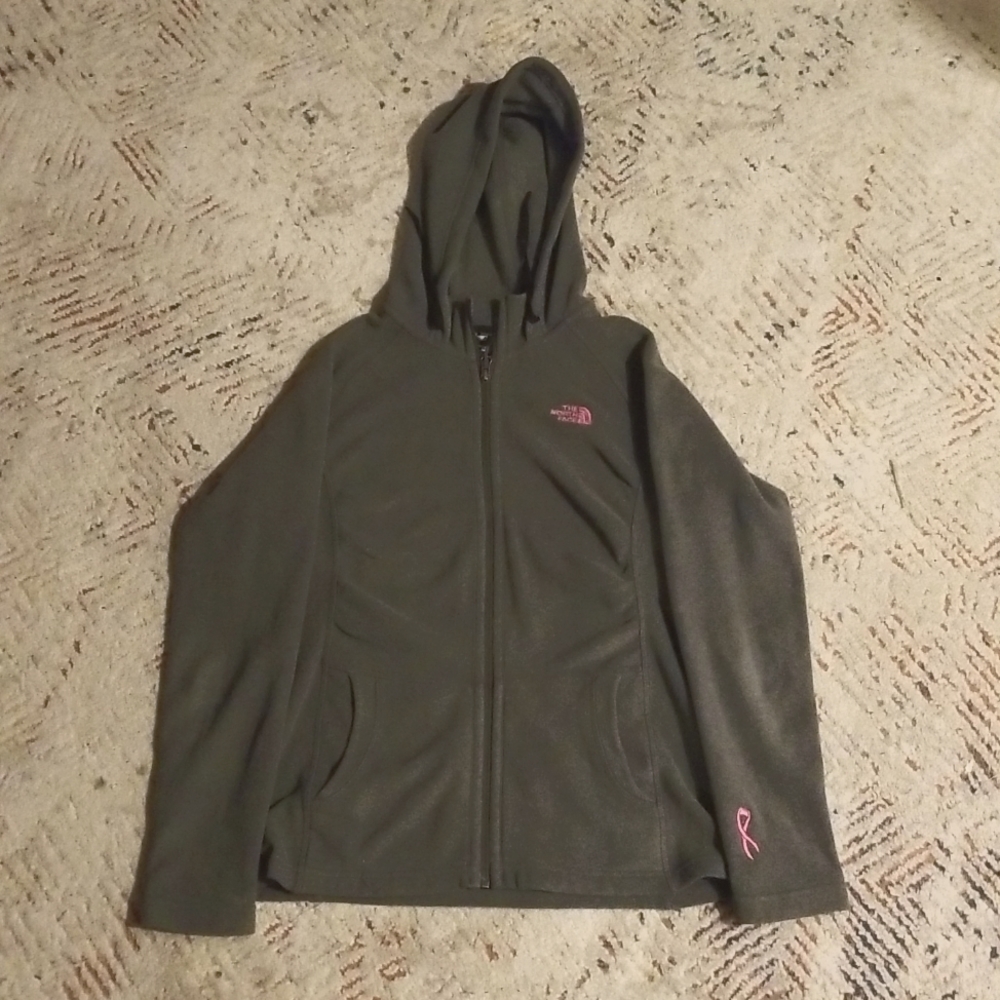 Gray North Face fleece